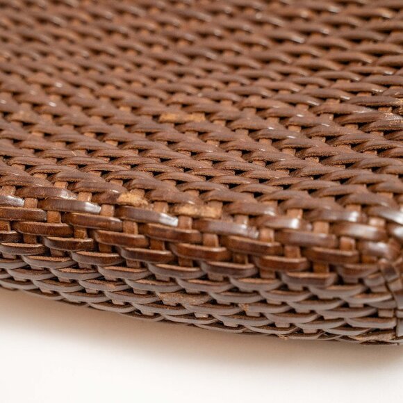 FINAL PRICE!!! Vintage De Vecchi By Hamilton Hodge Woven Leather Shoulder Bag - Picture 7 of 14